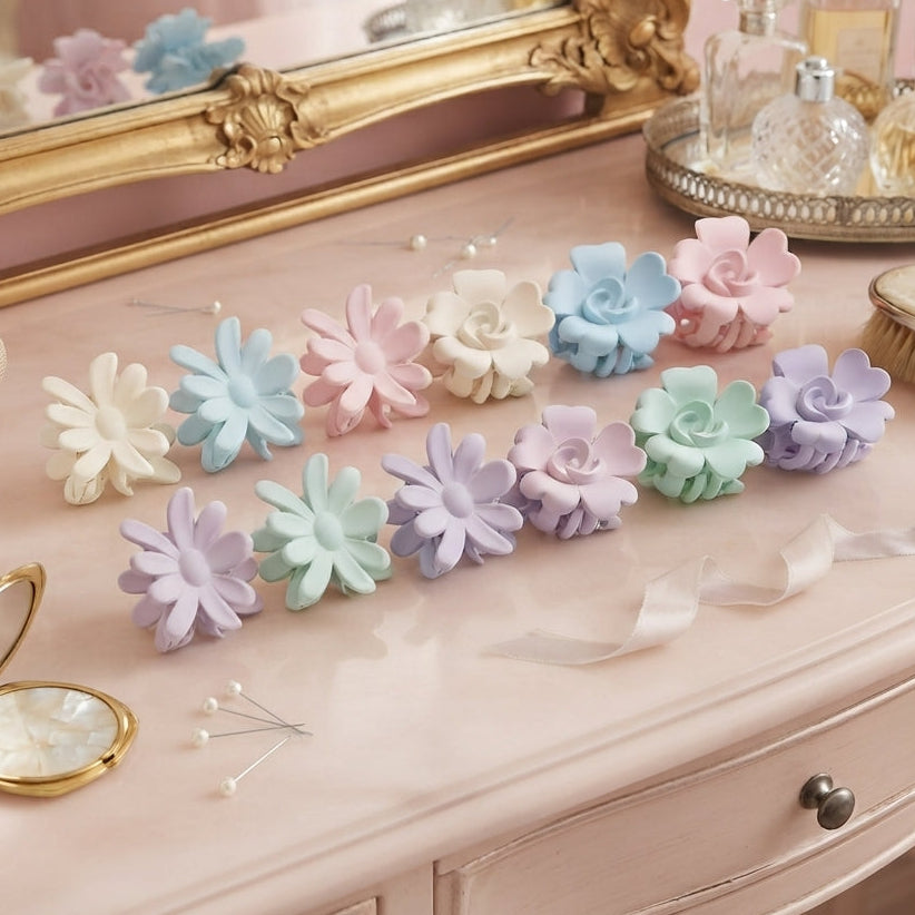 Pinzas de flor colores Mate