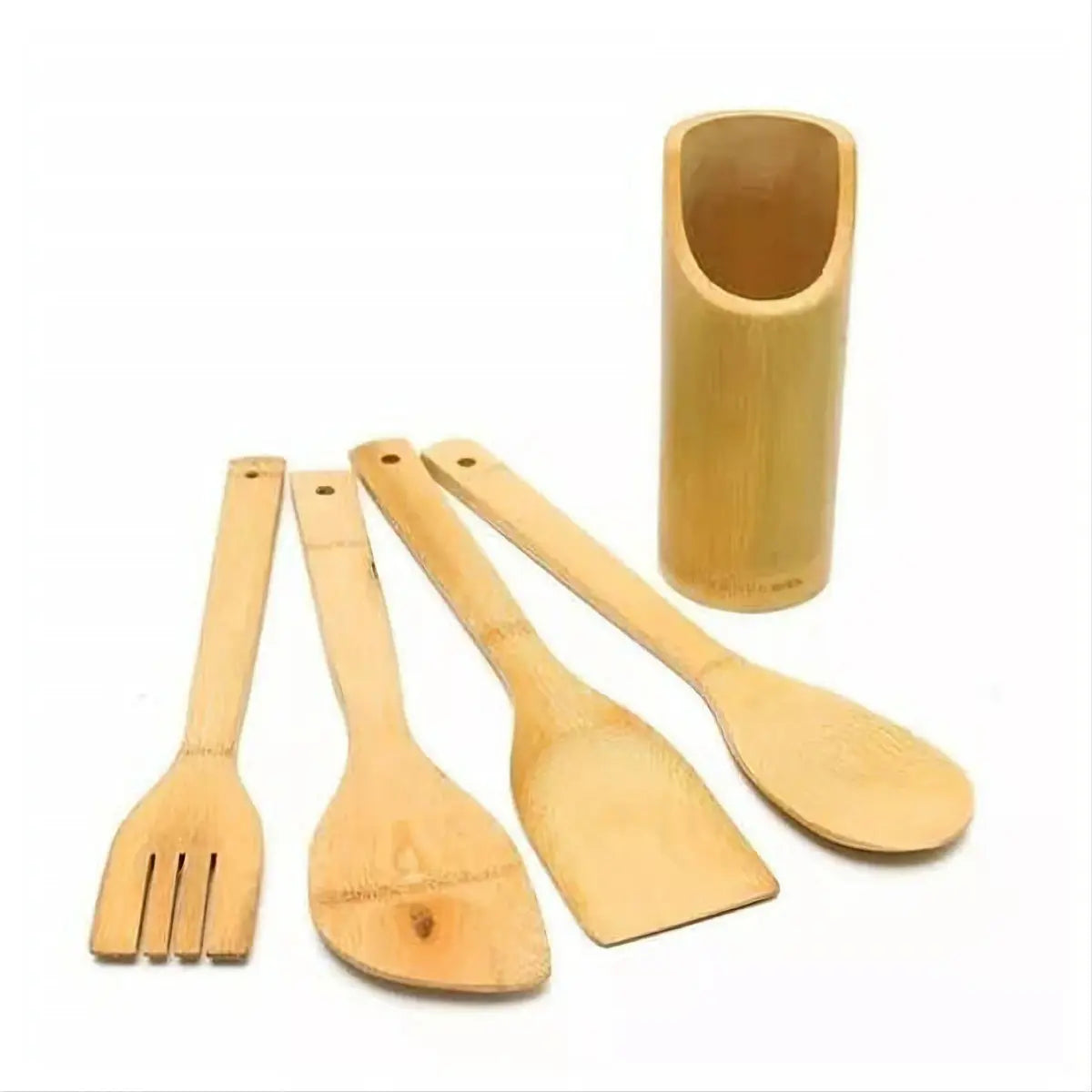 Utensilios de madera más soporte
