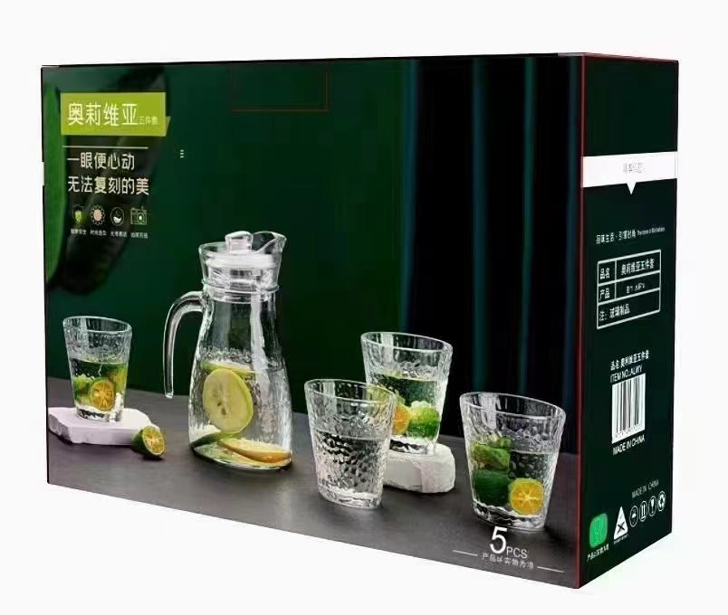 Set Jarra + 4 Vasos