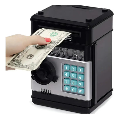 Alcancia Electronica Roba Billetes Caja Fuerte Con Clave