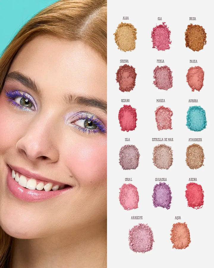 Paleta de sombras la sirenita Ruby Rose