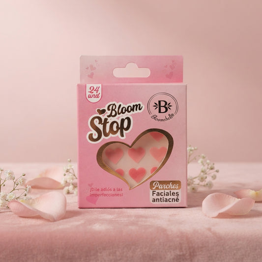 Parches Faciales Anti Acné Bloom stop corazones Bloomshell