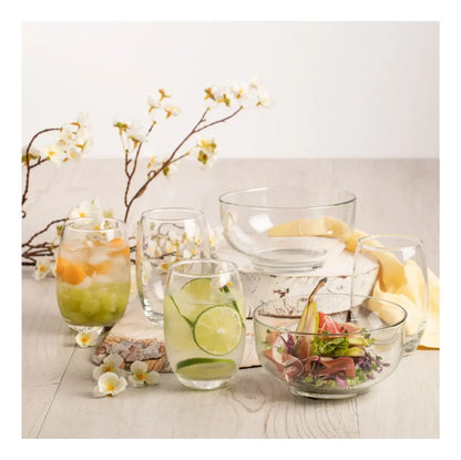 Set 6 piezas  vasos+ ensaladera