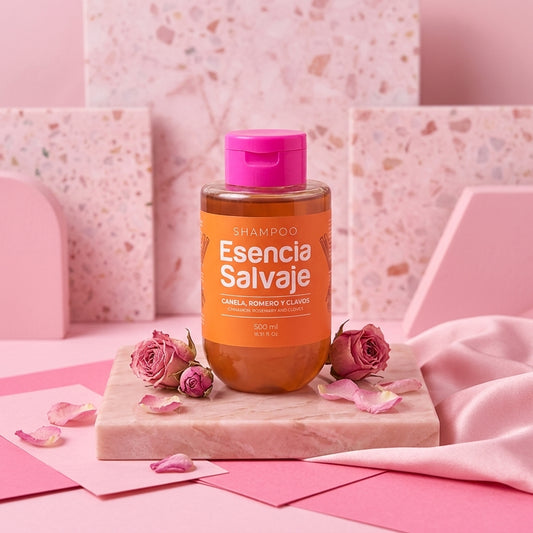 Shampoo Esencia Salvaje Canela Romero Y Clavos Fruto Salvaje