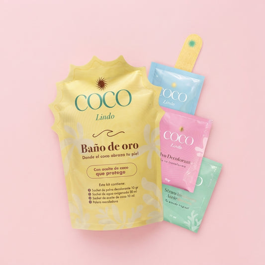 Baño de oro Coco Lindo decolorante de vello corporal