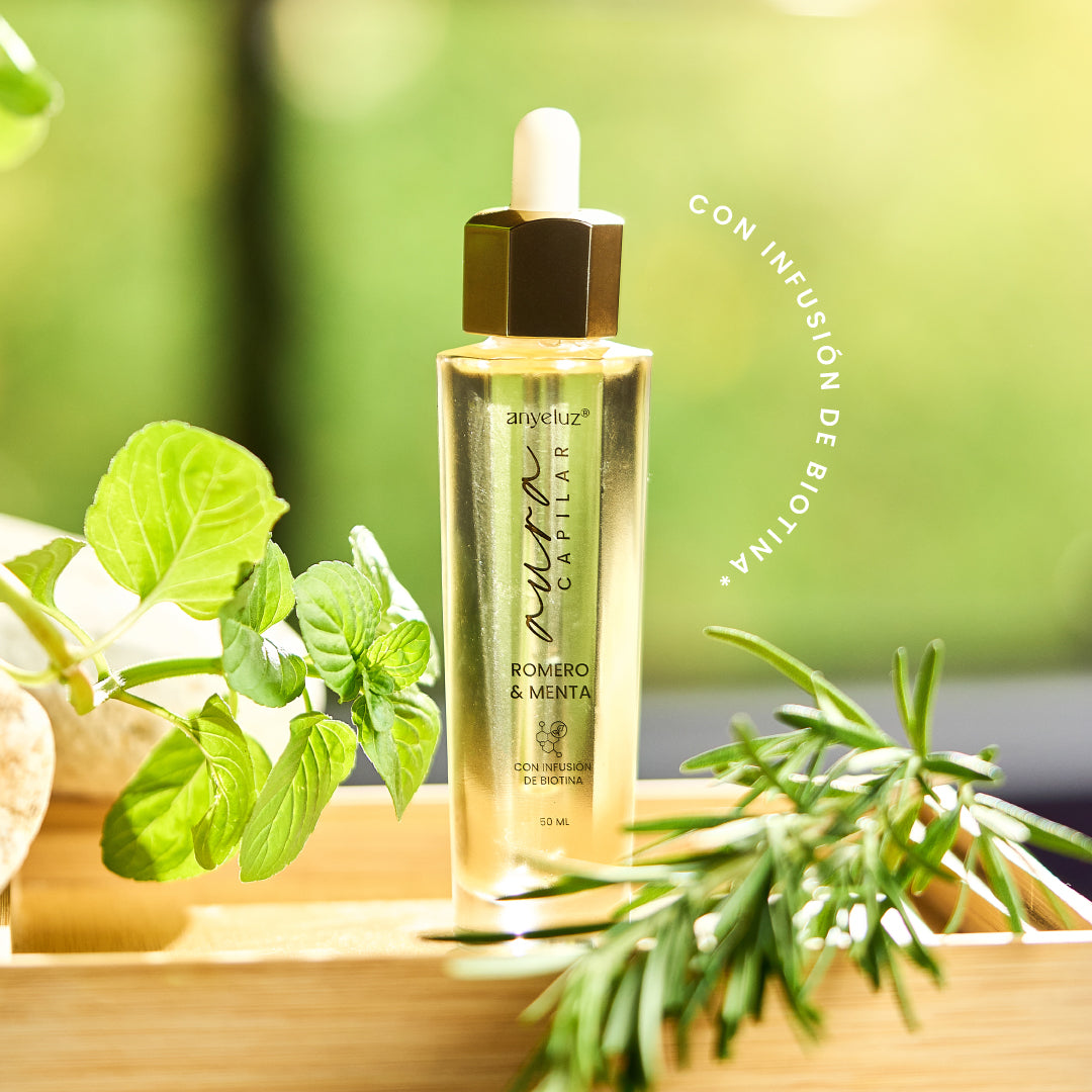 Aceite capilar de romero y menta Anyeluz