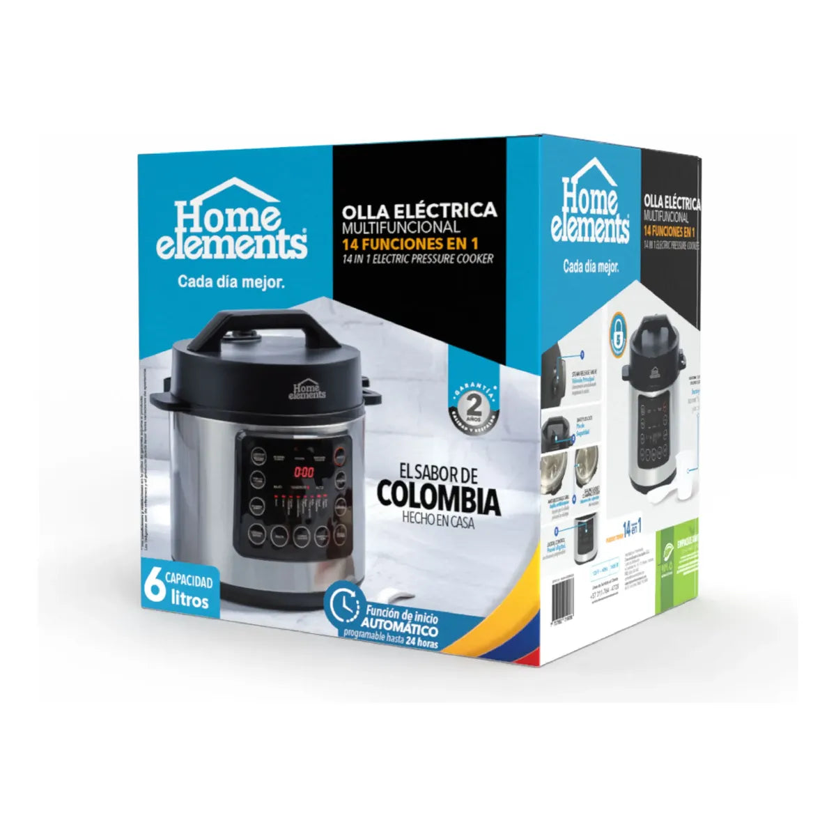 Olla multifuncional home Elements 6 Litros