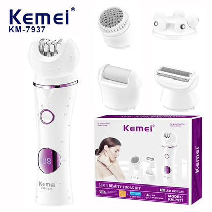 Kit Depilador 5 en 1 kemei