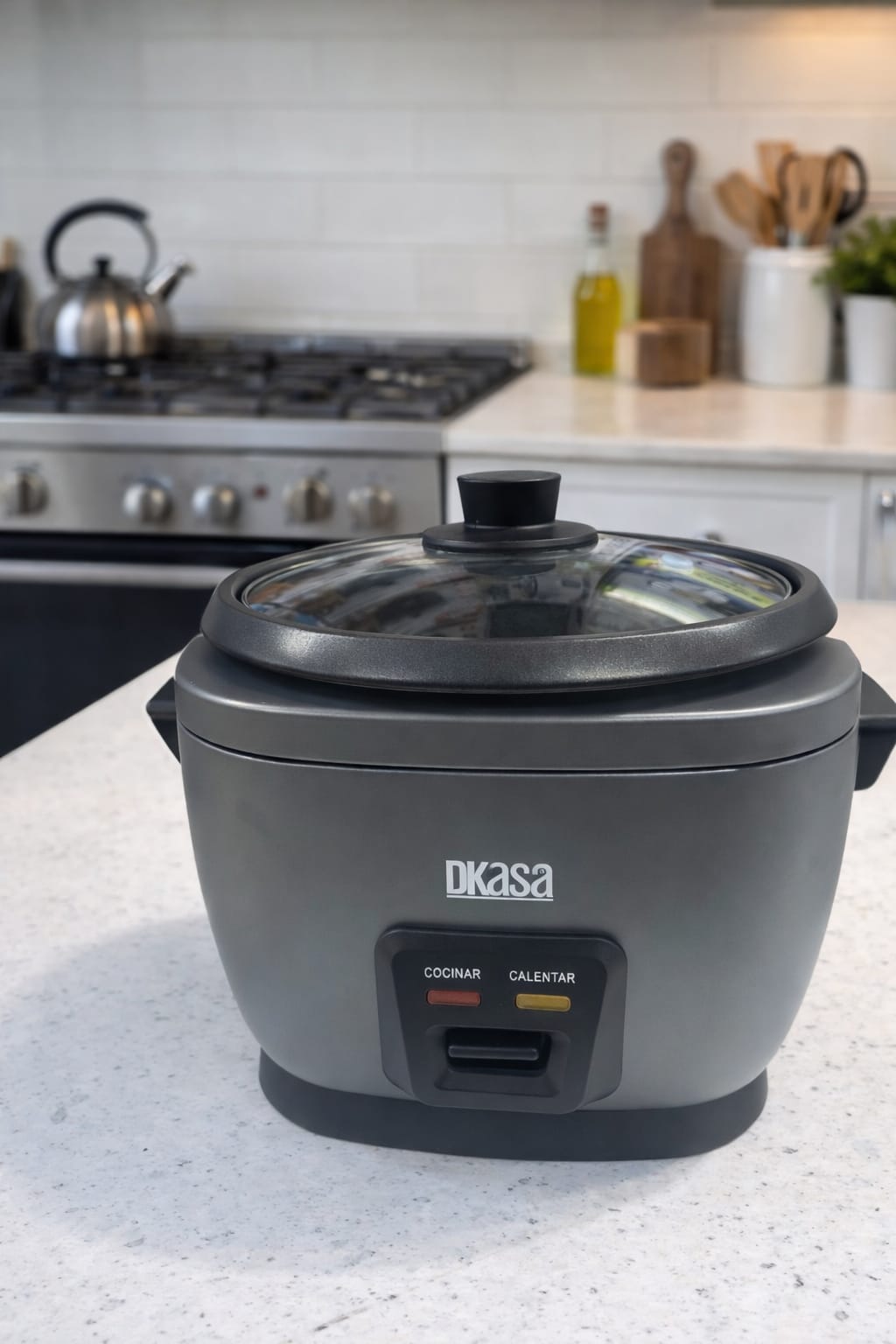 Olla arrocera cuadrada dkasa 1.8 litros