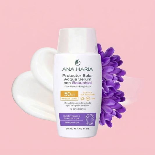 Protector solar Aqua Sérum con Bakuchiol, Ana María