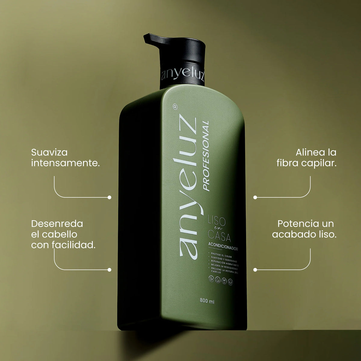 Acondicionador profesional liso en casa Anyeluz