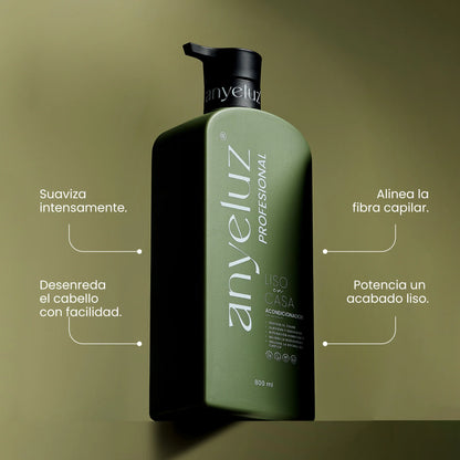 Acondicionador profesional liso en casa Anyeluz