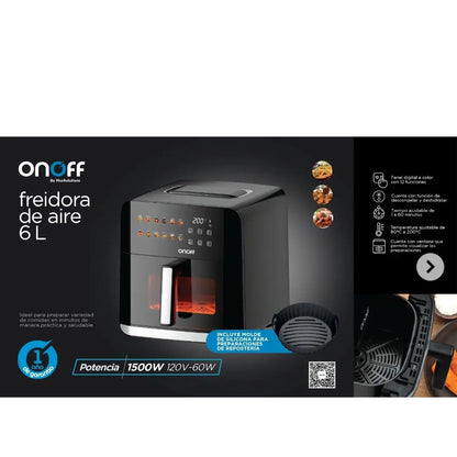 Freidora de aire 6 L onoff