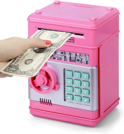 Alcancia Electronica Roba Billetes Caja Fuerte Con Clave