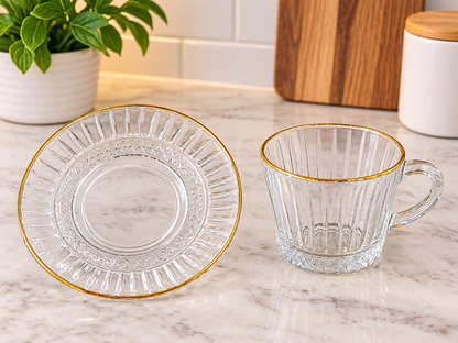 Set de té 12 piezas glass ware
