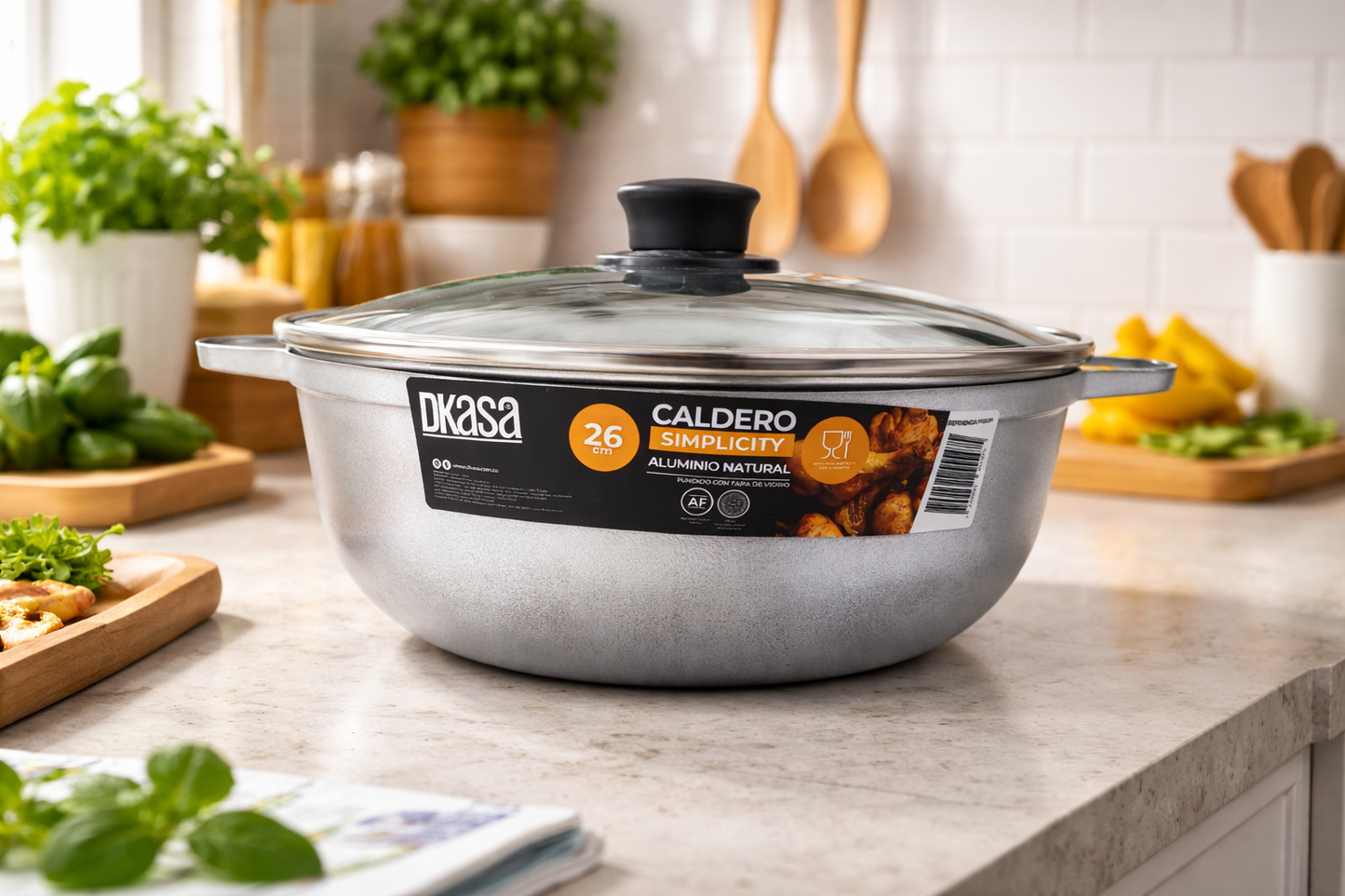 Caldero Aluminio 26cm Dkasa