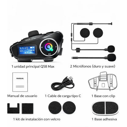 Intercomunicador para  Cascos Q58- max