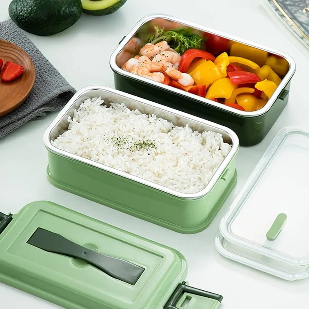 Porta Comida de acero dos niveles 1.4 L