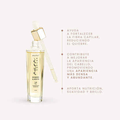 Aceite capilar de romero y menta Anyeluz