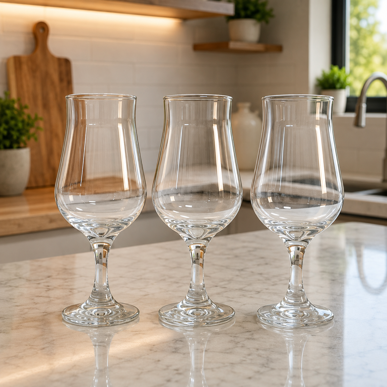 Set de 3 copas cristar