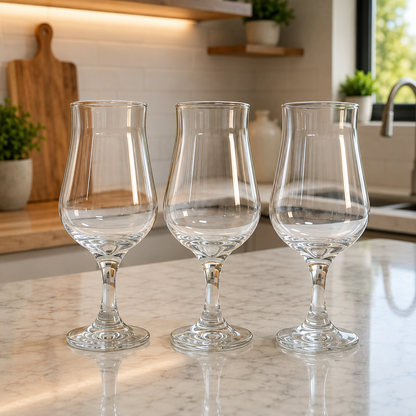 Set de 3 copas cristar