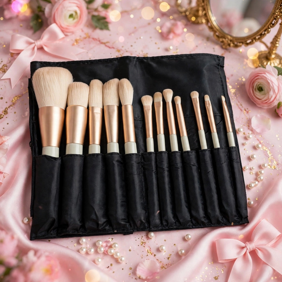 Set de Brochas profesionales x12 + estuche