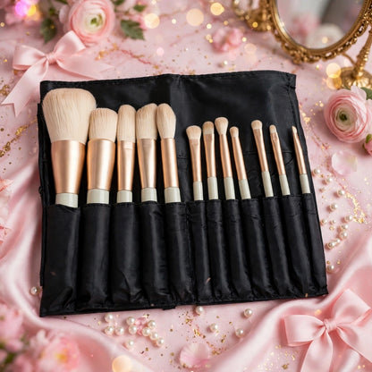 Set de Brochas profesionales x12 + estuche