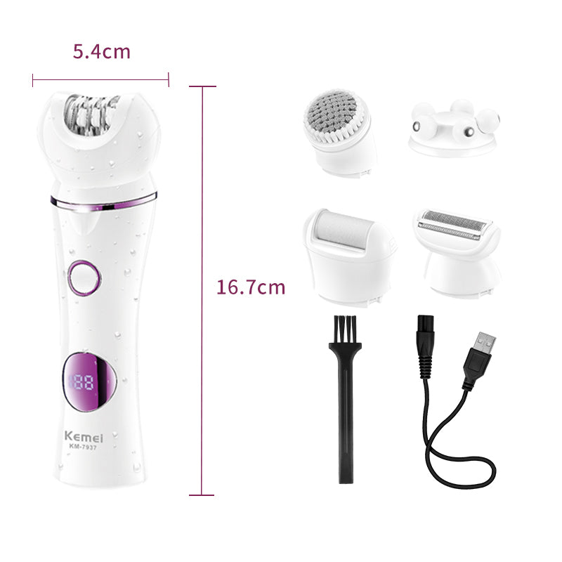 Kit Depilador 5 en 1 kemei