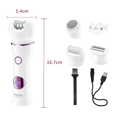 Kit Depilador 5 en 1 kemei
