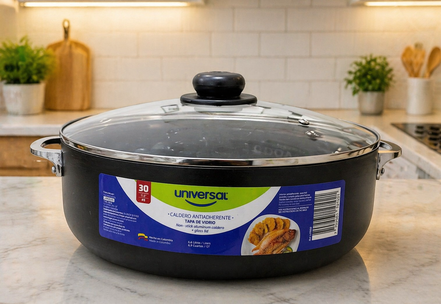 Caldero antiadherente universal 30cm