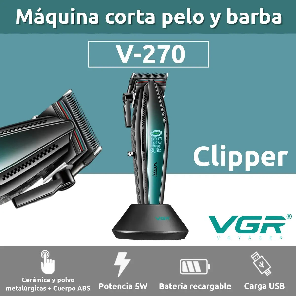 Maquina de motilar VGR V-270