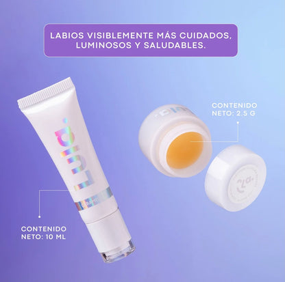 Bálsamo con péptidos + mascarilla para labios Lula
