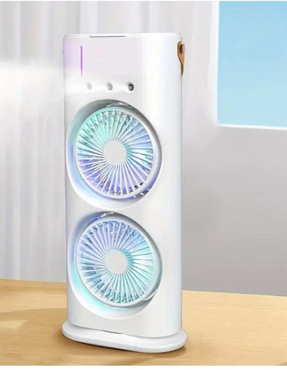 Mini ventilador portátil con humidificador