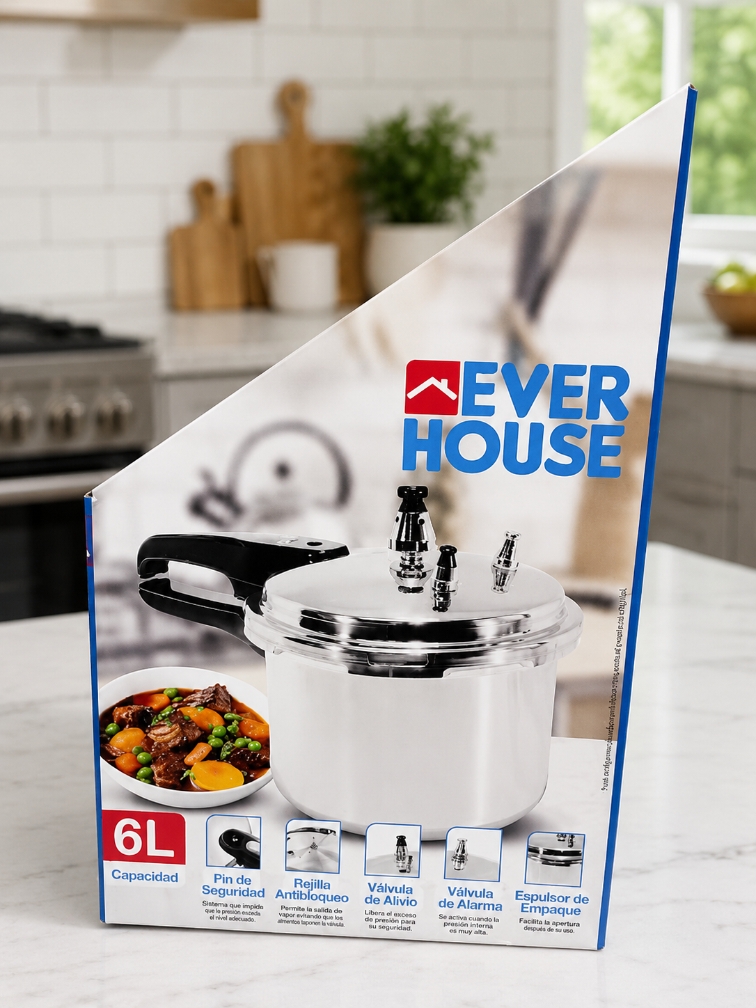 Olla a presión 6 L Ever house
