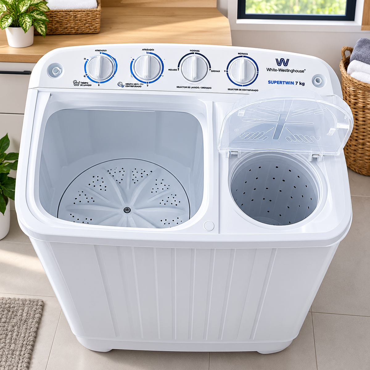 Lavadora 7kilos white westinghouse