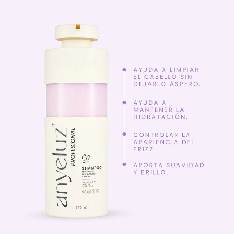 Shampoo reparación y restauración profesional Anyeluz