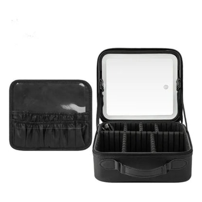 Cosmetiquera Profesional Con Espejo Luz Led