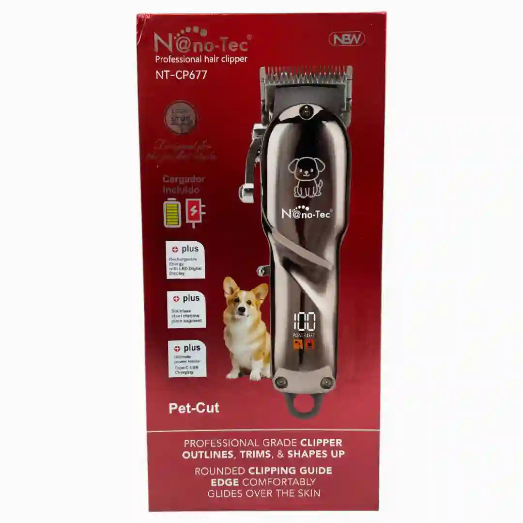 Maquina de motilar mascota nanotec NT-cp677