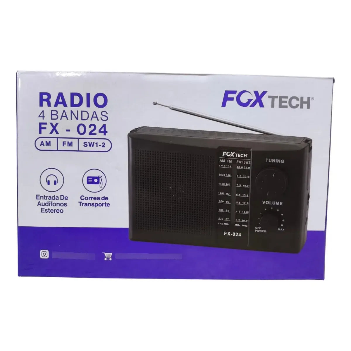 Radio 4 bandas Fox tech FX -024