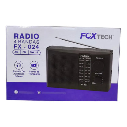 Radio 4 bandas Fox tech FX -024