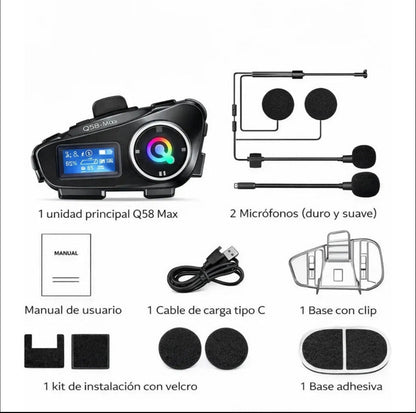 Intercomunicador para  Cascos Q58- max