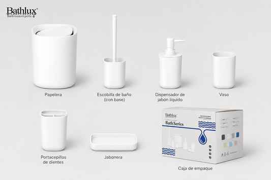 Set de Accesorios para Baño Bathlux