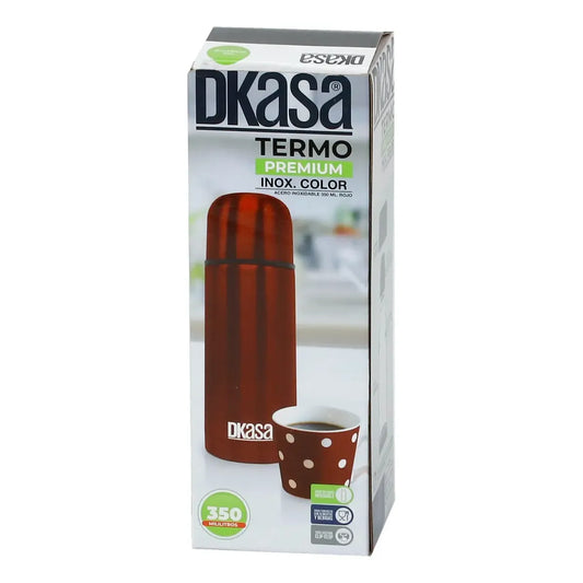 Termo premium inox color Dkasa 350 ml
