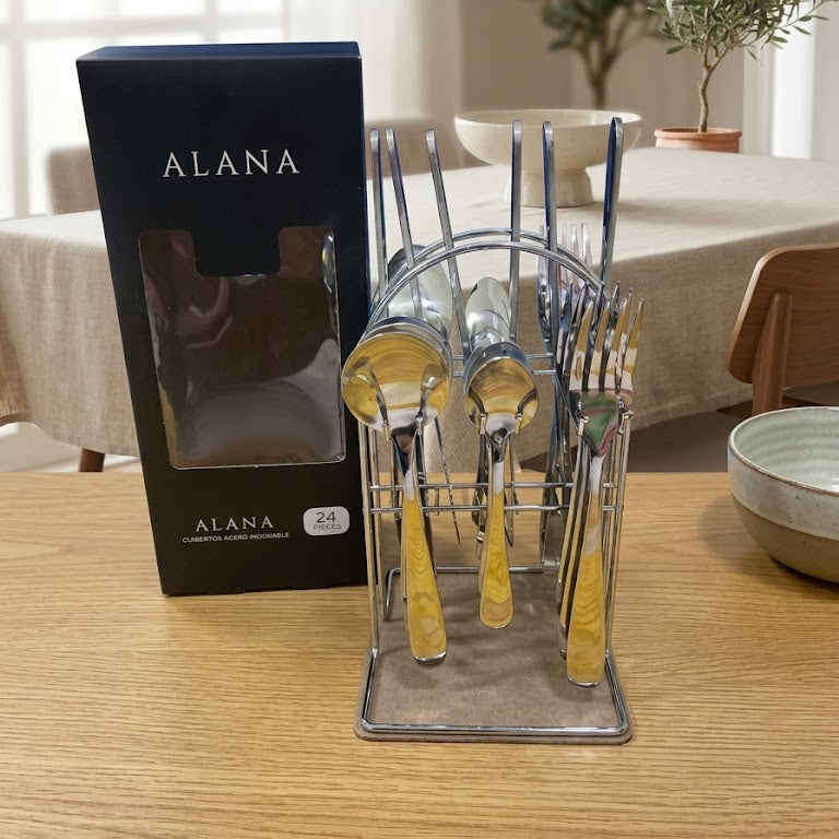 Juego de cubiertos 24 piezas ALANA