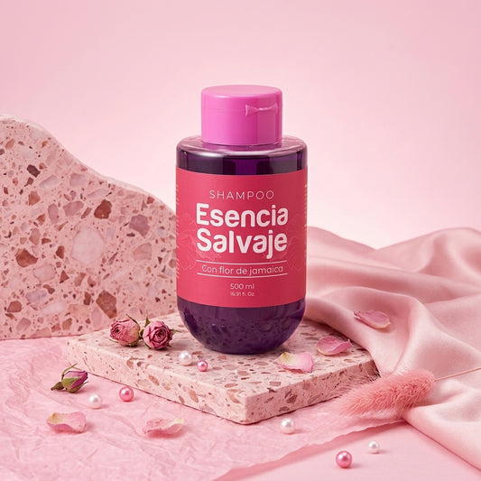Shampoo con Flor de Jamaica Esencia Salvaje