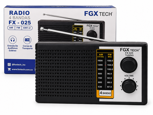 Radio 4 Bandas Fox tech fx-025
