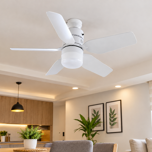 Ventilador de techo con bombilla