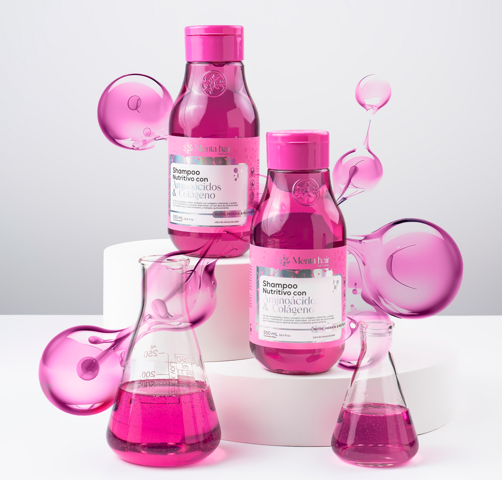 Shampoo Nutritivo Con Aminoácidos y Colágeno X550ml Menta Hair