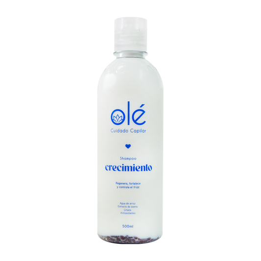 Shampoo revitalizante de arroz y linaza Olé