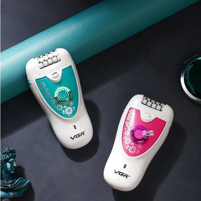 Depilador Afeitador Recargable Mujer Vgr V-722 2en1